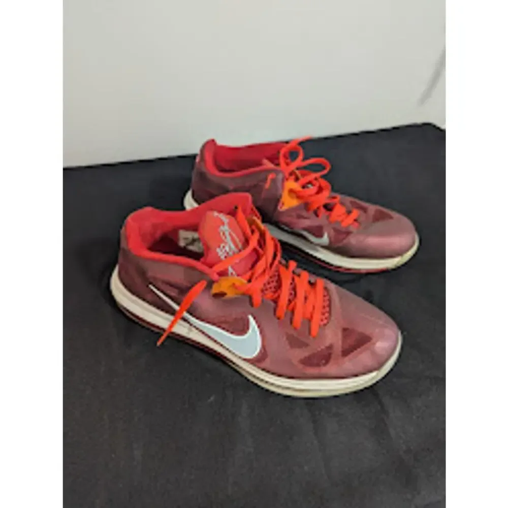 Nike LeBron 9 Low Cherry 510811-600 Men’s Size 11 Basketball Shoes Red Grey - Picture 3 of 7